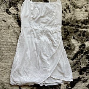 NEVER WORN White tulip skirt mini dress from Abercrombie and fitch 2021 size S